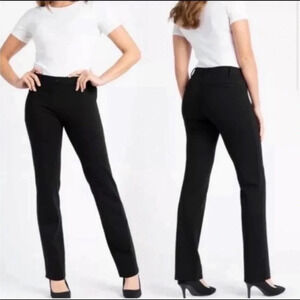 Betabrand Straight Leg Classic Dress Yoga Pants Black Size S NWT
